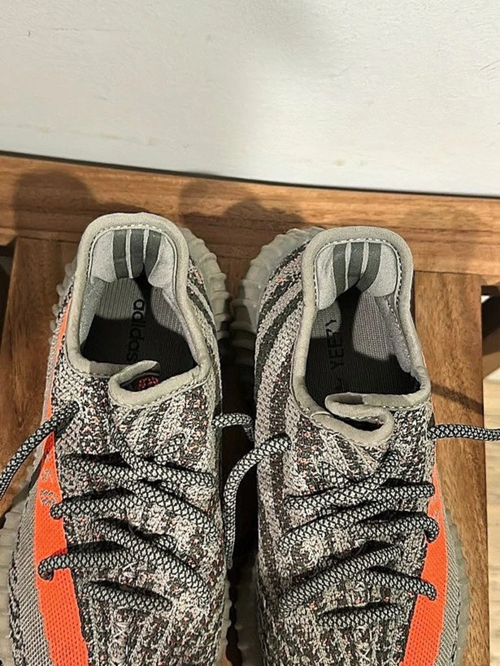 adidas Yeezy Boost 350 V2 Gray & Orange Sneakers